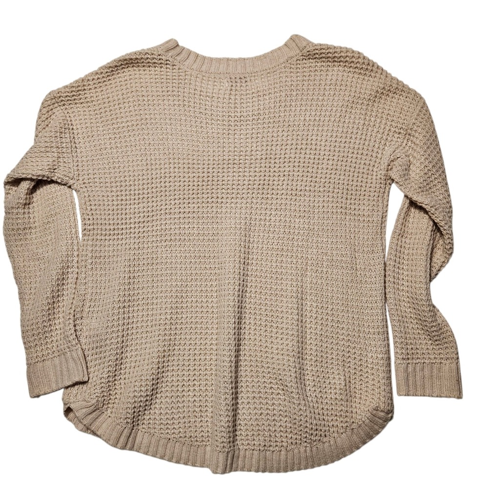 SO Womens Large Baby Pink Crew Neck Long Sleeve‎ Knit Pullover Sweater - Picture 2 of 11